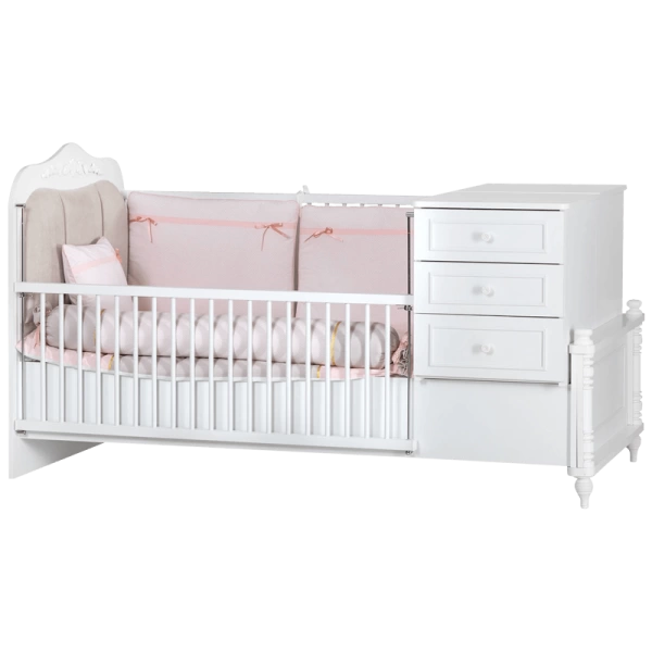 Extendable kids bed Nil 80*180 - white