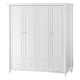 WARDROBE WITH 4 DOORS NIL 4 - WHITE