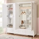 WARDROBE WITH 4 DOORS NIL 4 - WHITE