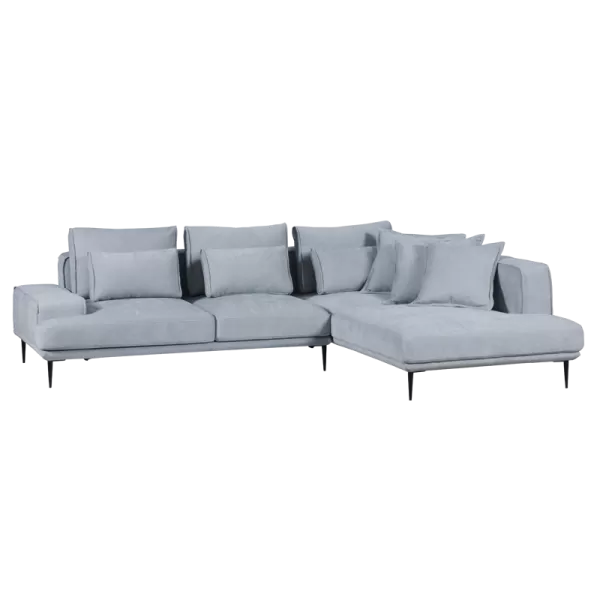 CORNER SOFA LIVIO LIGHT GREY 70