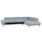 CORNER SOFA LIVIO LIGHT GREY 70