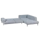 CORNER SOFA LIVIO LIGHT GREY 70