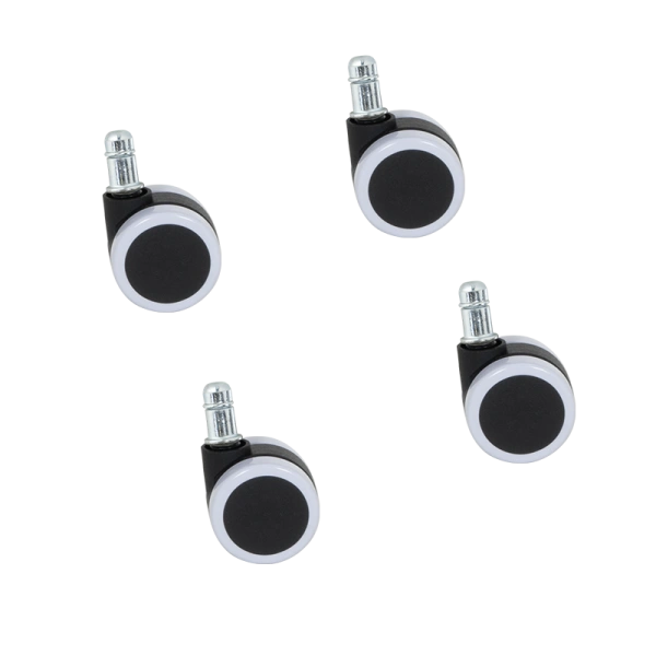 SET OF 4 PCS CASTORS FOR VISITOR CHAIR - WHITE