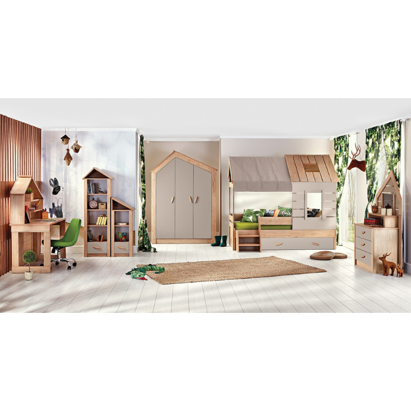 Детска възглавница MY HOUSE листо - зелена