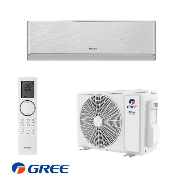 Инверторен климатик Gree Airy GWH09AVCXB-K6DNA1B - сребърен