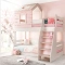 Kids bunk bed PINK HOUSE - right