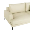 Leather sofa 3-seater GRASTEN LUX - cream