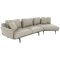 Leather corner sofa GRAM LUX - beige