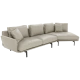 Leather corner sofa GRAM LUX - beige