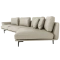 Leather corner sofa GRAM LUX - beige