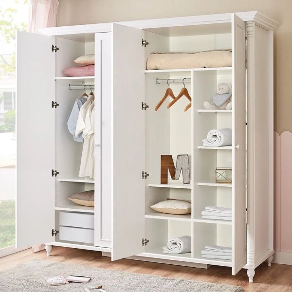 NIL 4 DOORS WARDROBE- WHITE- 1943