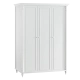 3 doors kids wardrobe NIL - white