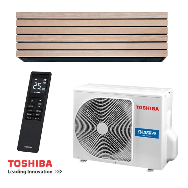 Inverter Air conditioner Toshiba Super Daiseikai 10 WOOD RAS-B13S4KVDG-E / RAS-13S4AVPG-E