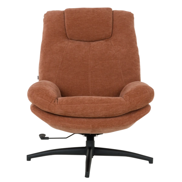 Armchair with stool PORTO - ocher