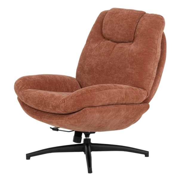 Armchair with stool PORTO - ocher