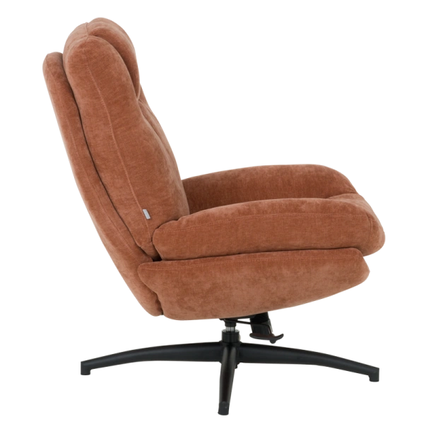 Armchair with stool PORTO - ocher