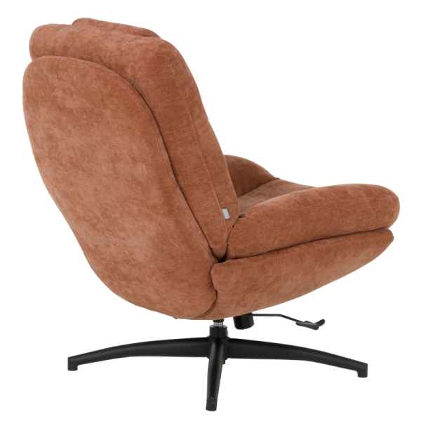 Armchair with stool PORTO - ocher