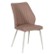 DINING CHAIR LAREDO 1 Y SIL LEATHER - L BROWN 11