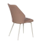 DINING CHAIR LAREDO 1 Y SIL LEATHER - L BROWN 11