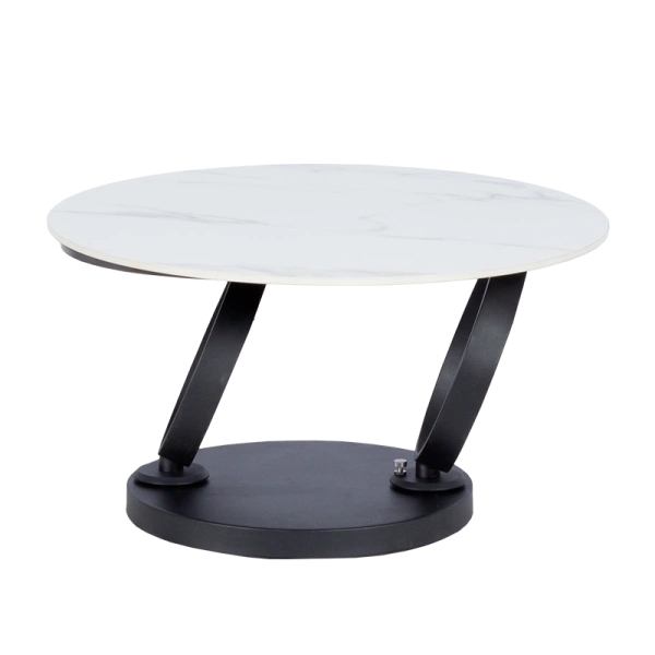 SET OF COFFEE TABLES MONKI WHITE-BLACK -CERAMIC