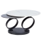 SET OF COFFEE TABLES MONKI WHITE-BLACK -CERAMIC