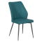 DINING CHAIR LAREDO 2 Y SIL LEATH - BLUE 31