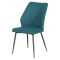DINING CHAIR LAREDO 2 Y SIL LEATH - BLUE 31