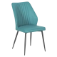 DINING CHAIR LAREDO 2 Y SIL LEATH - AQUAMARINE 25