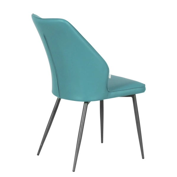 DINING CHAIR LAREDO 2 Y SIL LEATH - AQUAMARINE 25