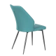 DINING CHAIR LAREDO 2 Y SIL LEATH - AQUAMARINE 25