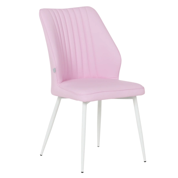 DINING CHAIR LAREDO 3 Y SIL LEATHER - PINK 14