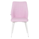 DINING CHAIR LAREDO 3 Y SIL LEATHER - PINK 14