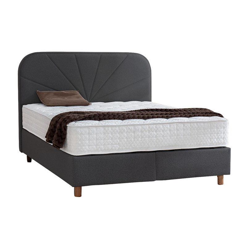 Тапицирана спалня с матрак DELUX PREMIUM 160 x 200 - антрацит