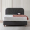 Тапицирана спалня с матрак DELUX PREMIUM 160 x 200 - антрацит