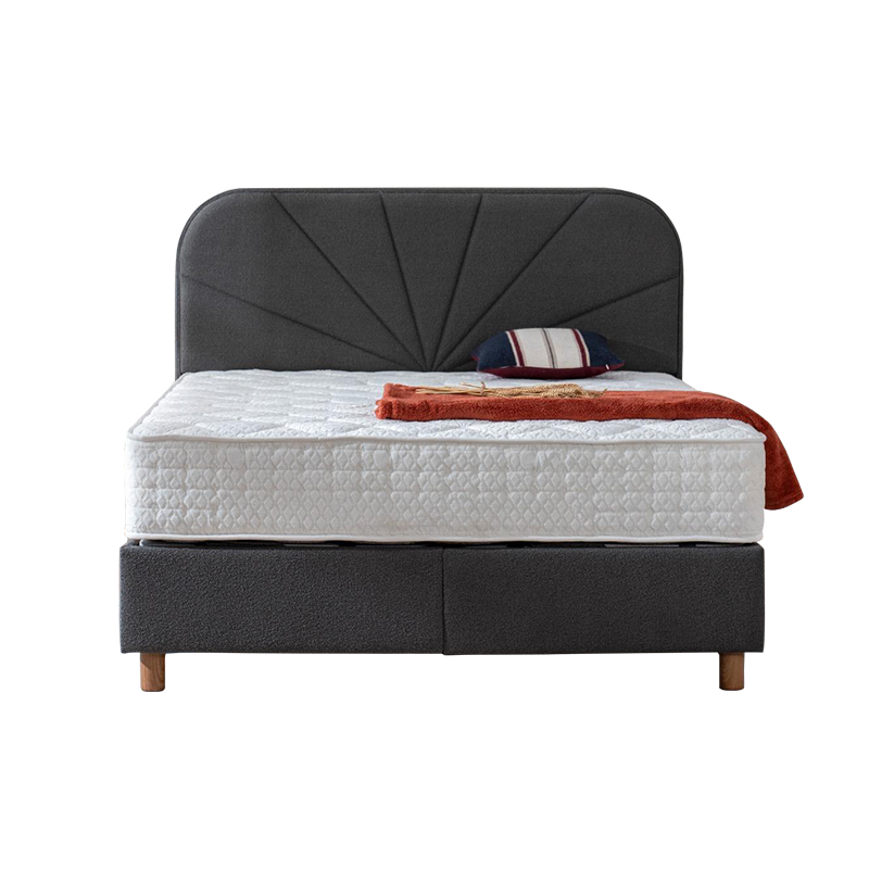 Тапицирана спалня с матрак DELUX PREMIUM 160 x 200 - антрацит