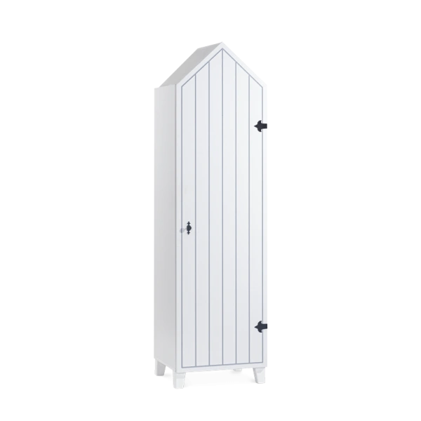 MIAMI WARDROBE 1 DOOR - RIGHT - WHITE- 2348