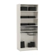2 doors wardrobe with baskets YORK - cream
