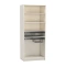 2 doors wardrobe with baskets YORK - cream