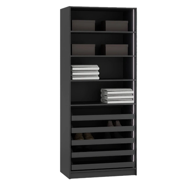YORK 2 DOORS WARDROBE GRAPHITE - 484391