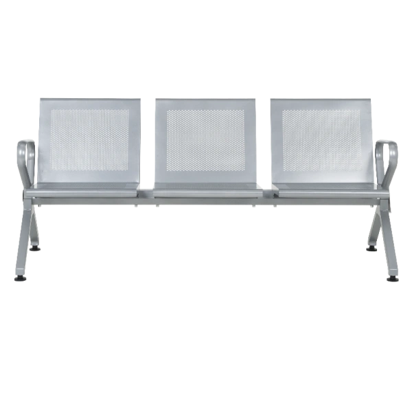 METAL BENCH 3-SEATER- CR-1039-3 - SILVER