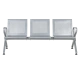 METAL BENCH 3-SEATER- CR-1039-3 - SILVER