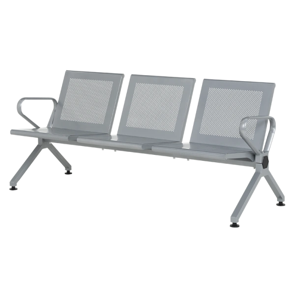 METAL BENCH 3-SEATER- CR-1039-3 - SILVER