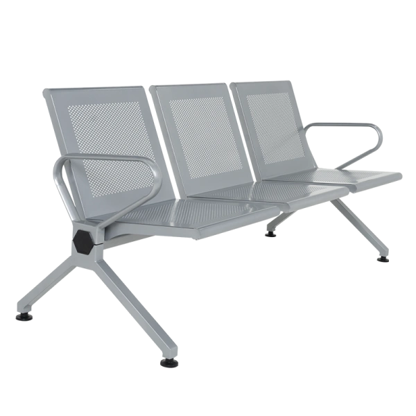 METAL BENCH 3-SEATER- CR-1039-3 - SILVER