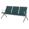 METAL BENCH 3-SEATER - CR-1040-3 - GREEN