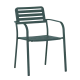 Metal garden chair WASE - dark green
