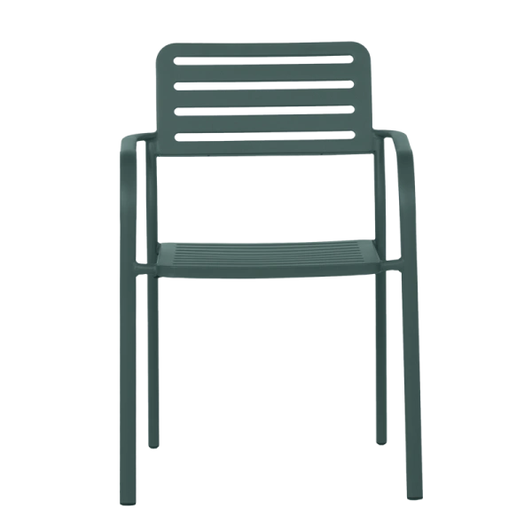 Metal garden chair WASE - dark green