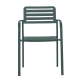 Metal garden chair WASE - dark green
