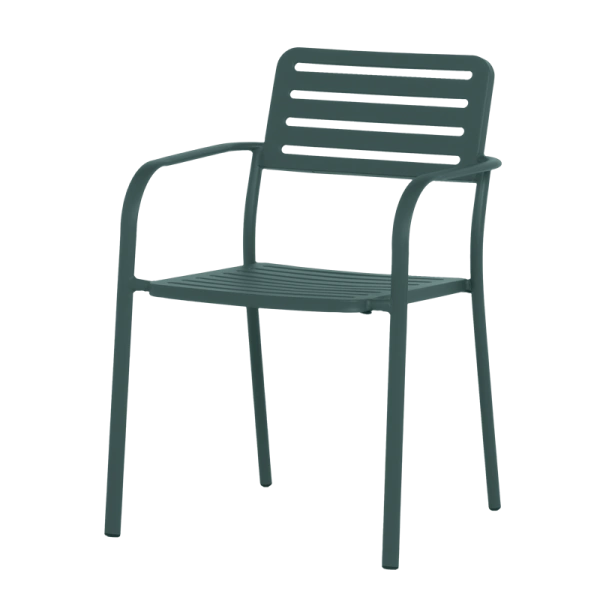 Metal garden chair WASE - dark green