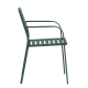 Metal garden chair WASE - dark green
