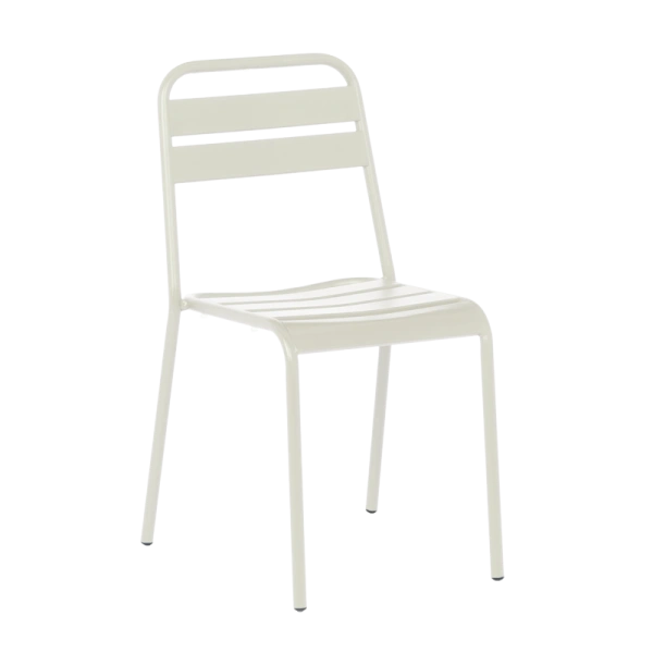 Metal garden chair ABA - light grey